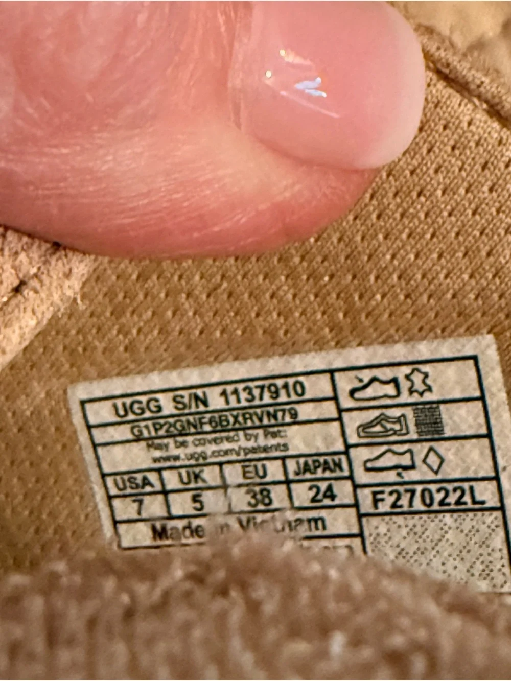 UGG Suede Slip-On in Chestnut Beige